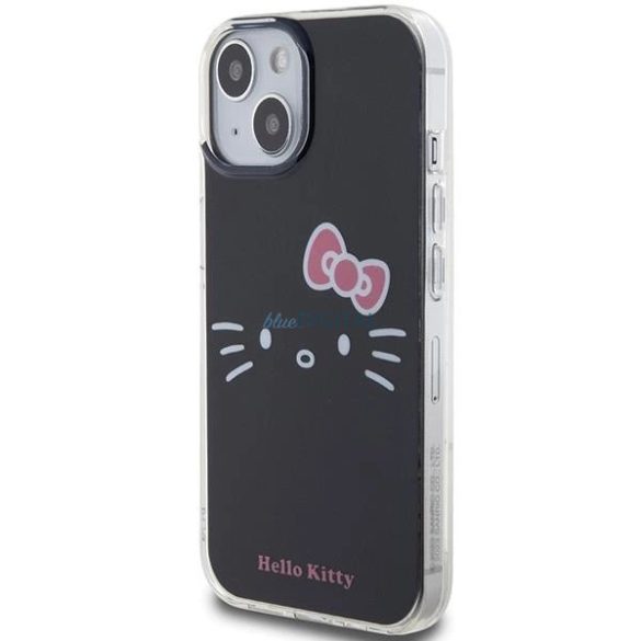 Hello Kitty IML Kitty Face tok iPhone 15 - fekete