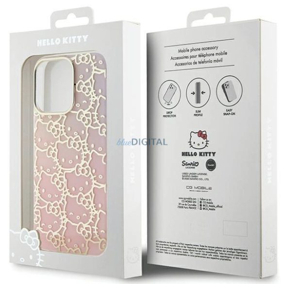 Hello Kitty tok iPhone 14 Pro - rózsaszín