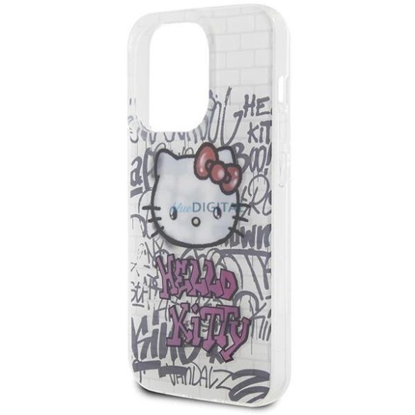 Hello Kitty IML Kitty On Bricks Graffiti tok iPhone 15 Pro - fehér