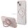 Hello Kitty Ring Stand Glitter Electrop Logo MagSafe tok iPhone 15 / 14 / 13 készülékhez - rózsaszín