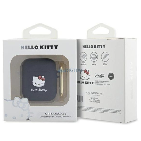 Hello Kitty tok AirPods 1/2 - fekete