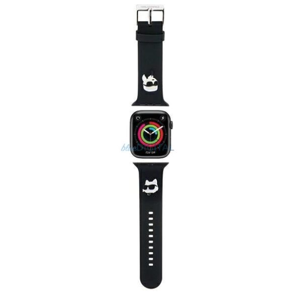 Karl Lagerfeld szíj Apple Watch 42/44/45/49mm - fekete