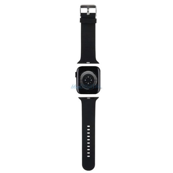 Karl Lagerfeld szíj Apple Watch 42/44/45/49mm - Fekete