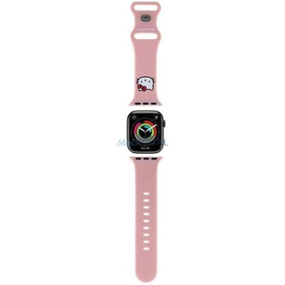 Hello Kitty szilikon Kitty Head szíj Apple Watch 38/40/41mm - rózsaszín