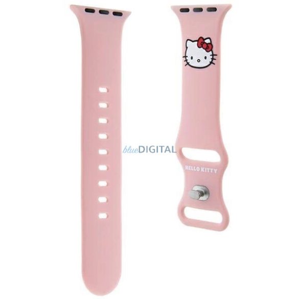 Hello Kitty szilikon Kitty Head szíj Apple Watch 38/40/41mm - rózsaszín
