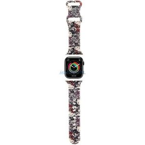 Hello Kitty szilikon címkék Graffiti szíj Apple Watch 38/40/41mm - bézs színű