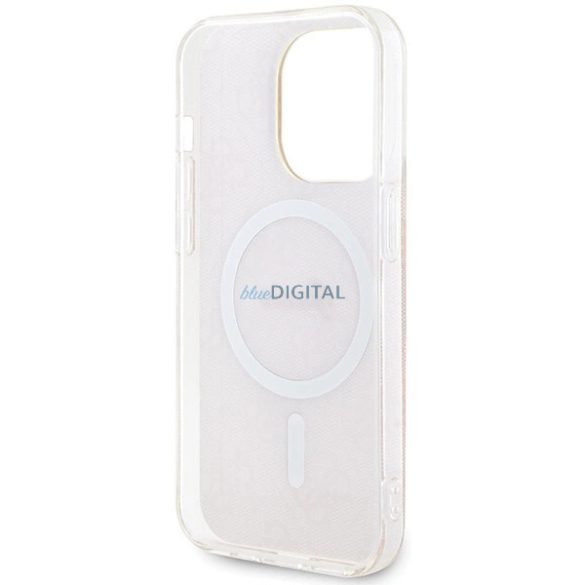 Guess IML 4G MagSafe tok iPhone 15 Pro - rózsaszín