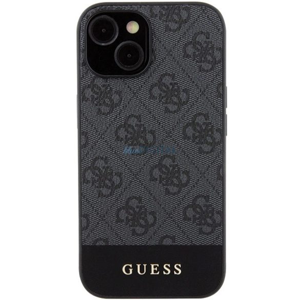 Guess 4G Stripe Collection tok iPhone 15 / 14 / 13 - szürke