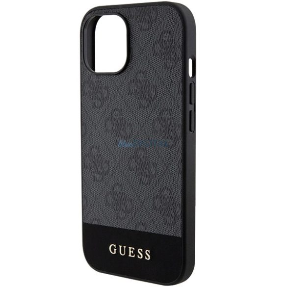 Guess 4G Stripe Collection tok iPhone 15 / 14 / 13 - szürke