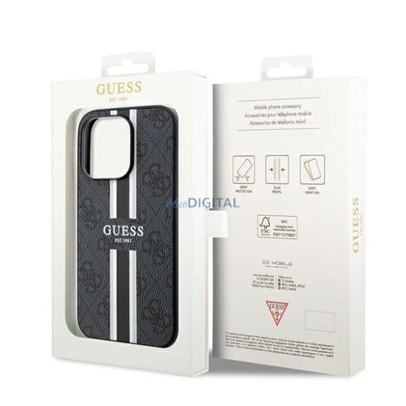 Guess 4G MagSafe tok iPhone 15 Pro - fekete