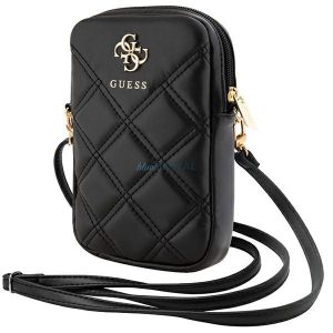 Guess Zip Quilted 4G táska - fekete