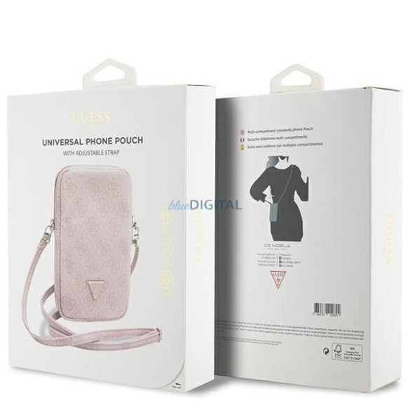 Guess Zip 4G Triangle táska - rózsaszín