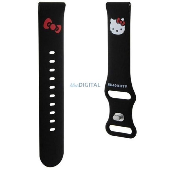 Hello Kitty Szilikon Kitty okosóra pótszíj univerzális 20mm - fekete