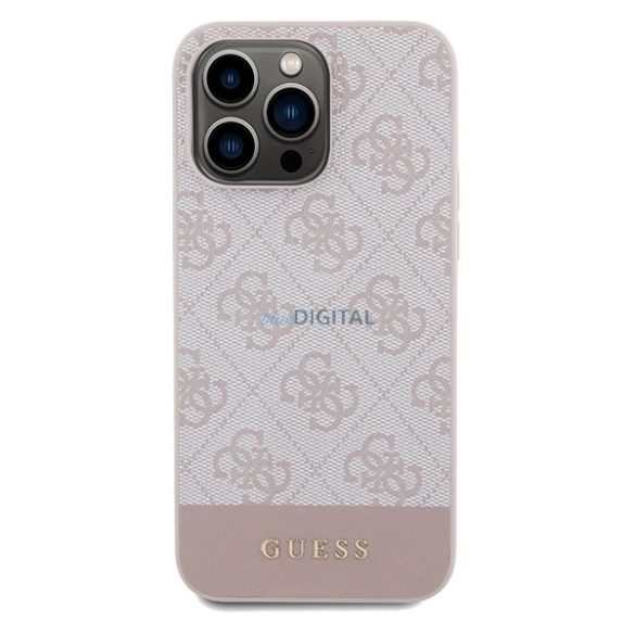 Guess 4G Stripe Collection iPhone 14 Pro tok - rózsaszín