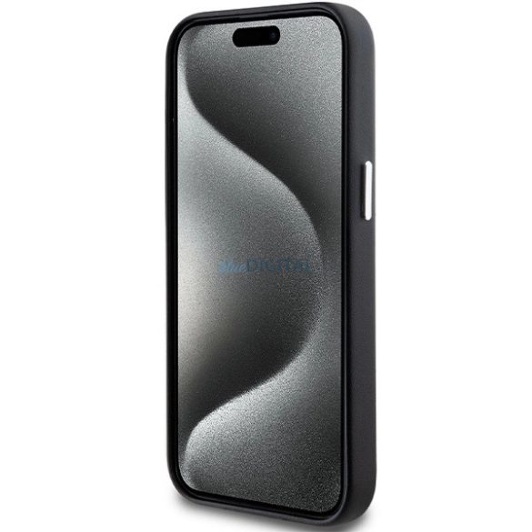 BMW Signature Wrapped Metal MagSafe tok iPhone 15 Plus / 14 Plus - fekete