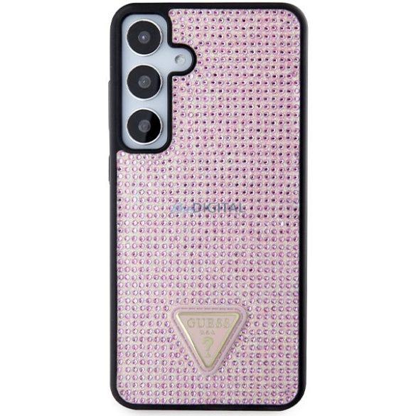 Guess Rhinestone Triangle tok Samsung Galaxy S24 Plus - rózsaszín