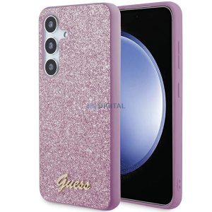 Guess Glitter Script tok Samsung Galaxy S24 Plus - lila