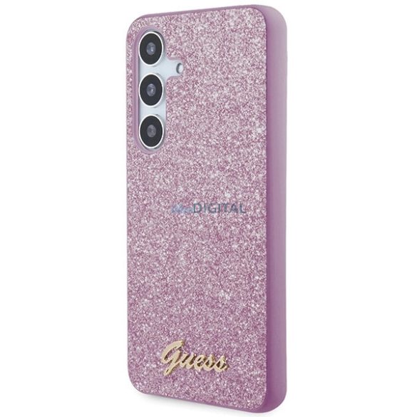 Guess Glitter Script tok Samsung Galaxy S24 Plus - lila