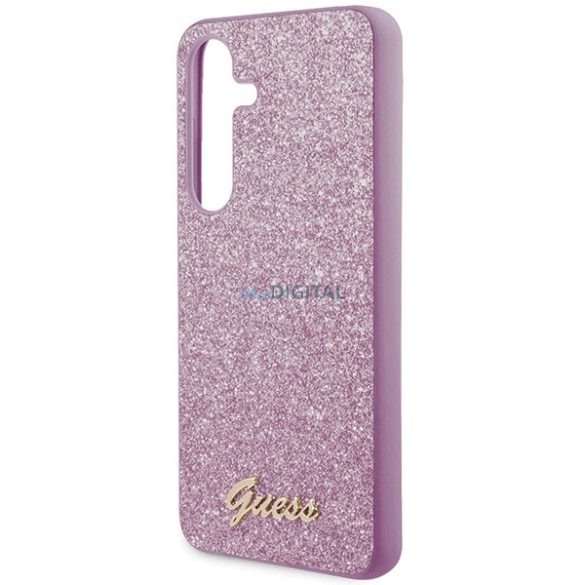 Guess Glitter Script tok Samsung Galaxy S24 Plus - lila