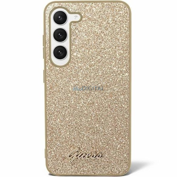 Guess Glitter Script tok Samsung Galaxy S24 - arany színben