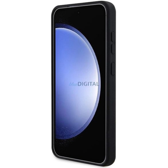 AMG Silicone Carbon Pattern MagSafe kompatibilis tok Samsung Galaxy S24+ - fekete