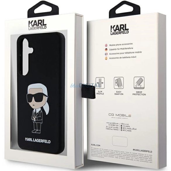 Karl Lagerfeld Silicone Ikonik tok Samsung Galaxy S24 - fekete