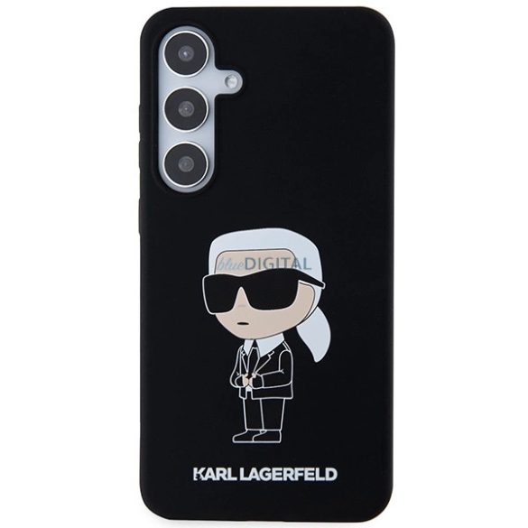 Karl Lagerfeld Silicone Ikonik tok Samsung Galaxy S24 Plus - fekete