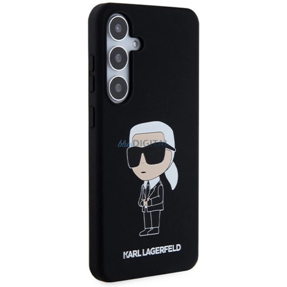 Karl Lagerfeld Silicone Ikonik tok Samsung Galaxy S24 Plus - fekete