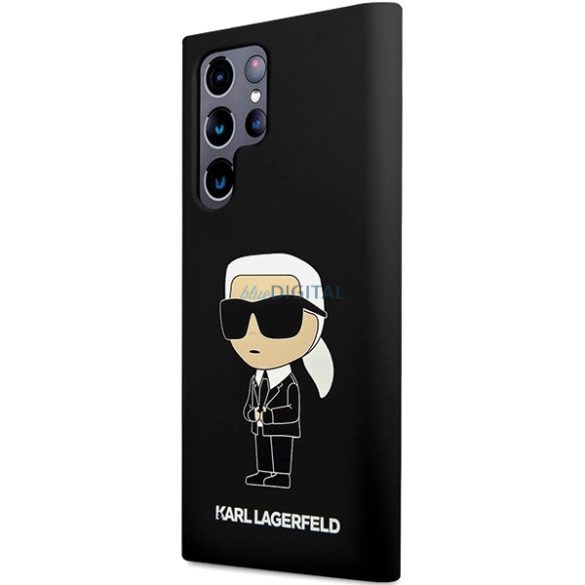 Karl Lagerfeld Silicone Ikonik tok Samsung Galaxy S24 Ultra - fekete