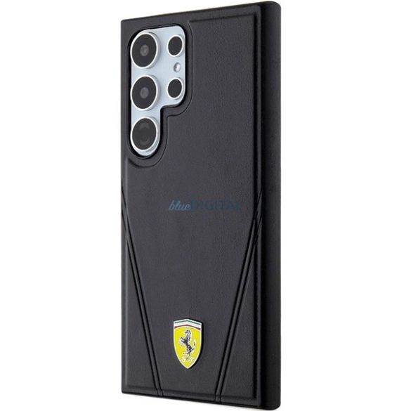 Ferrari Hot Stamp V Lines MagSafe kompatibilis tok Samsung Galaxy S24 Ultra - fekete
