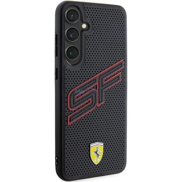 Ferrari Big SF Perforated tok Samsung Galaxy S24 Plus - fekete