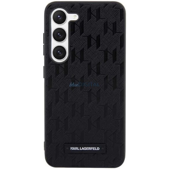 Karl Lagerfeld Saffiano Mono Metal Logo tok Samsung Galaxy S24 - fekete