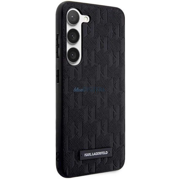 Karl Lagerfeld Saffiano Mono Metal Logo tok Samsung Galaxy S24 - fekete