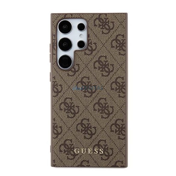 Guess 4G Metal Gold Logo tok Samsung Galaxy S24 Ultra - barna