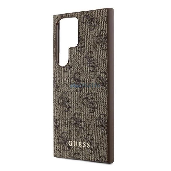 Guess 4G Metal Gold Logo tok Samsung Galaxy S24 Ultra - barna