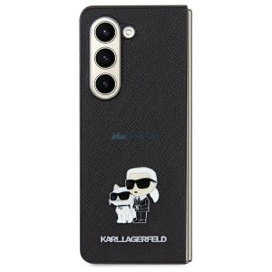 Karl Lagerfeld Saffiano Karl&Choupette Pin tok Samsung Galaxy A35 - fekete