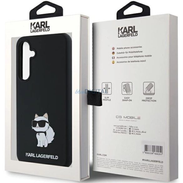 Karl Lagerfeld Silicone Choupette tok Samsung Galaxy A35 - fekete