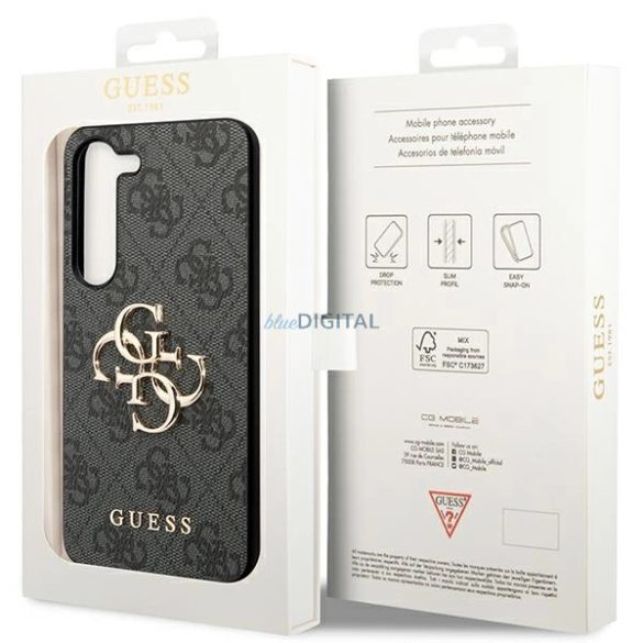 Guess 4G Big Metal Logo tok Samsung Galaxy A55 - fekete