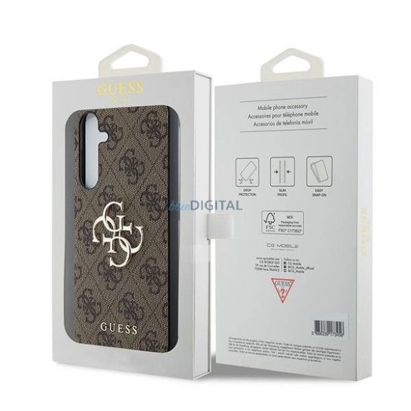 Guess 4G Big Metal Logo tok Samsung Galaxy A35 - barna