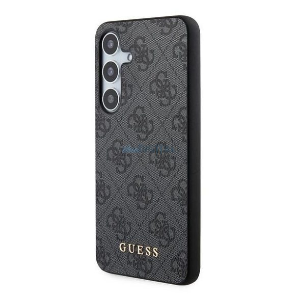 Guess 4G Metal Gold Logo tok Samsung Galaxy A35 - fekete