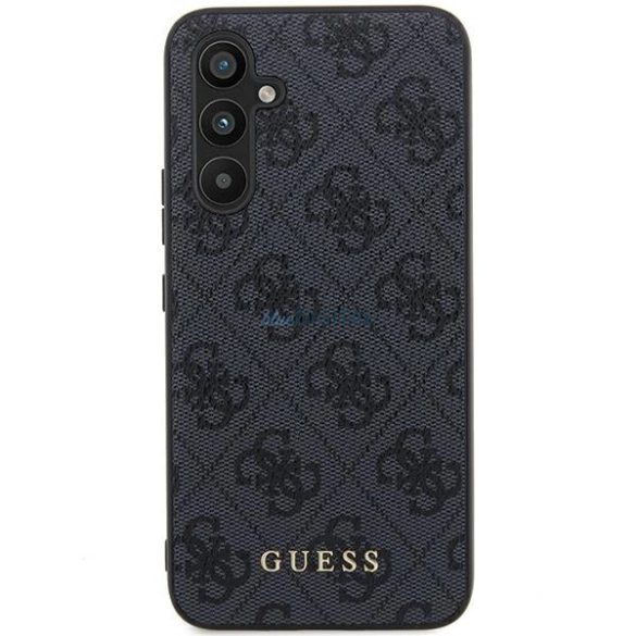 Guess 4G Metal Gold Logo tok Samsung Galaxy A35 - fekete