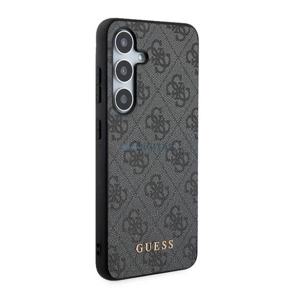 Guess 4G Metal Gold Logo tok Samsung Galaxy A35 - fekete