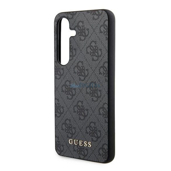 Guess 4G Metal Gold Logo tok Samsung Galaxy A35 - fekete