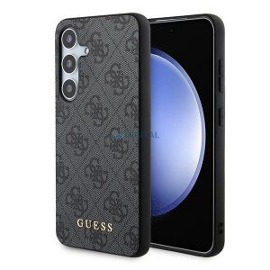 Guess 4G Metal Gold Logo tok Samsung Galaxy A55 - fekete