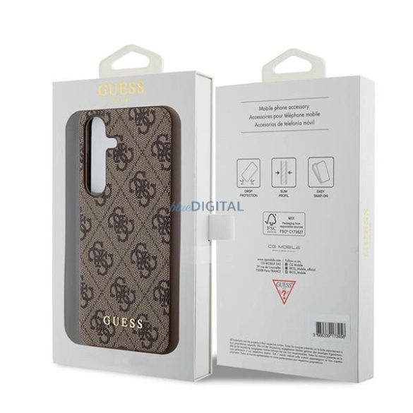 Guess 4G Metal Gold Logo tok Samsung Galaxy A35 - barna