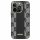 DKNY Leather Checkered Mono Pattern MagSafe-kompatibilis tok iPhone 14 Pro - fekete