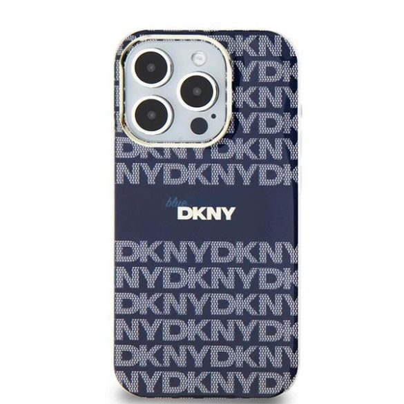 DKNY IML Mono & Stripe MagSafe-kompatibilis tok iPhone 15/14/13 - kék