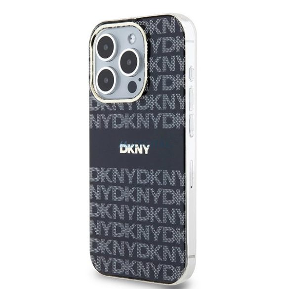 DKNY IML Mono & Stripe MagSafe-kompatibilis-tok iPhone 14 Pro - fekete