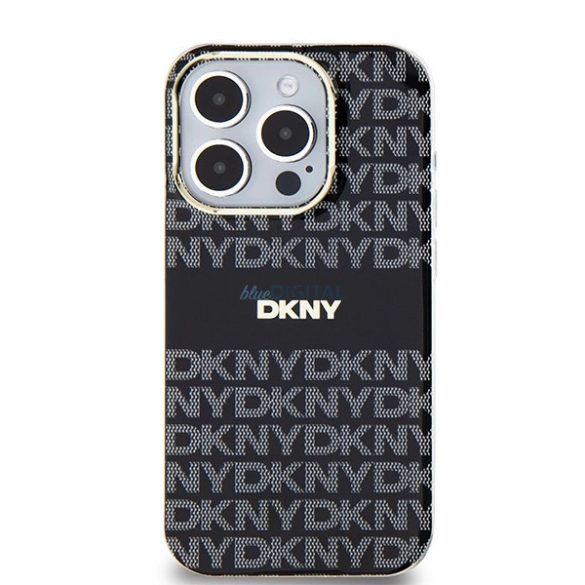 DKNY IML Mono & Stripe MagSafe-kompatibilis-tok iPhone 14 Pro - fekete