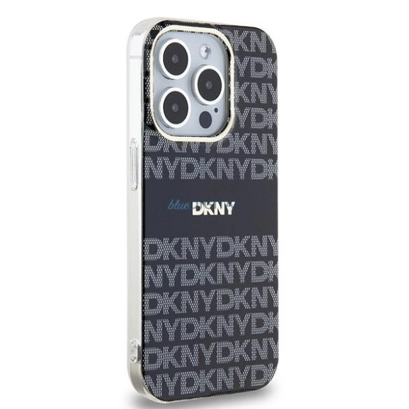 DKNY IML Mono & Stripe MagSafe-kompatibilis-tok iPhone 14 Pro - fekete